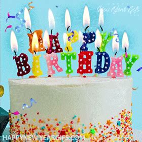 Animated Happy Birthday Cake with Candles Gif - 168 | Happy New Year ...