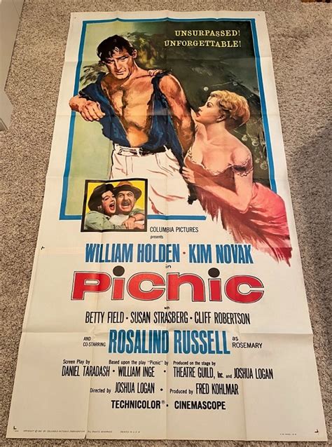 Picnic (R1961) – Original Three Sheet Movie Poster - Hollywood Movie ...