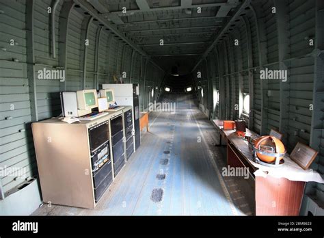 Interior view of the cargo hold of a Mil Mi-26 "Halo" super heavy-lift ...