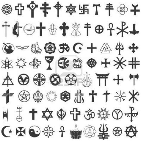 vector. various religious symbols Stock Photo Spiritual Symbols ...