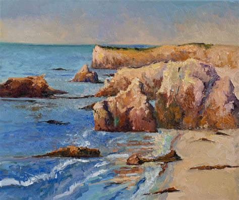 Pacific Ocean, Rocks by Suren Nersisyan - oil painting | UGallery