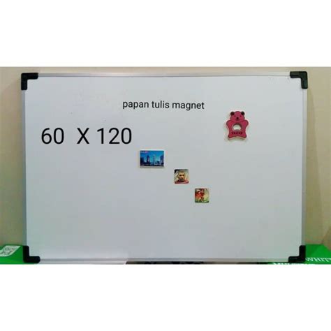 Jual Papan tulis magnet 60x120 whiteboard magnetic | Shopee Indonesia