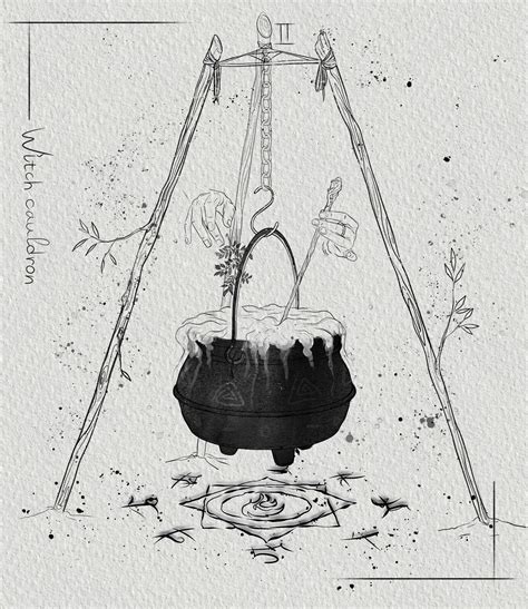 Witch cauldron - Inktober.2, •Grill for beetles • on ArtStation at ...