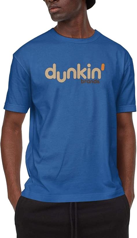 Amazon.com: T Shirts Men Tee Dunkin'Brands-Logo- Crew Neck Short Sleeve ...