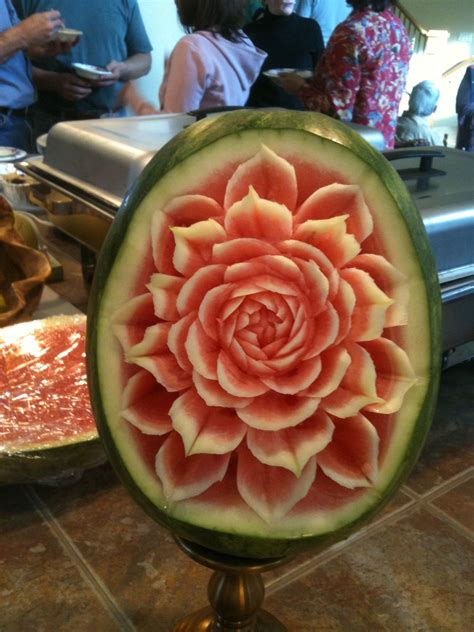 Melon Carvings Making Food, Food To Make, Watermelon, Carving, Fruit ...