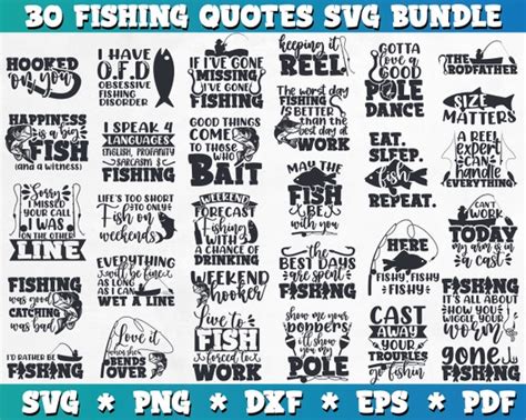 Fishing SVG Bundle Fisherman SVG Bundle Fishing Quotes SVG - Etsy