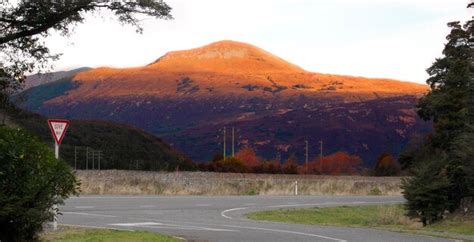 Premium Photo | The mountain scenery at sunset