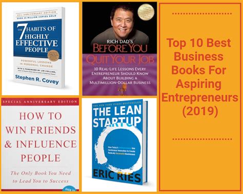 Top 10 Best Must Read Business Books For Aspiring Entrepreneurs (2019)