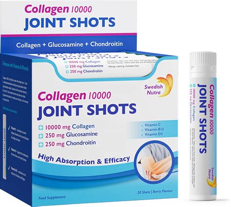 Swedish Nutra Collagen 10000 Joint Shots | High Strength Type 1, 2 & 3 ...