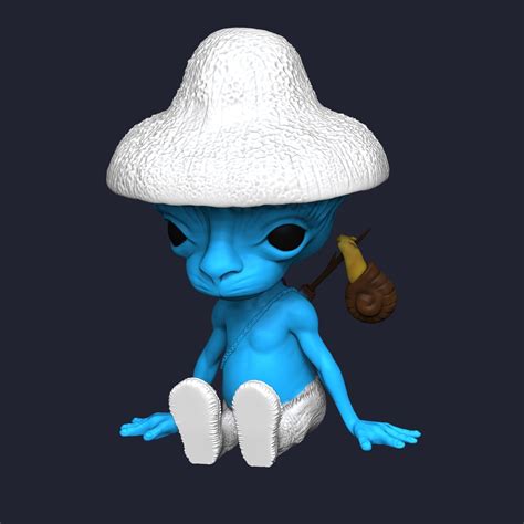 STL file SMURF CAT ,Smurf meme - No support 🐱・3D printable model to ...