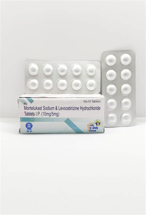 Montelukast Sodium 10mg and Levocetirizine 5mg Tablets IP – Jan ...