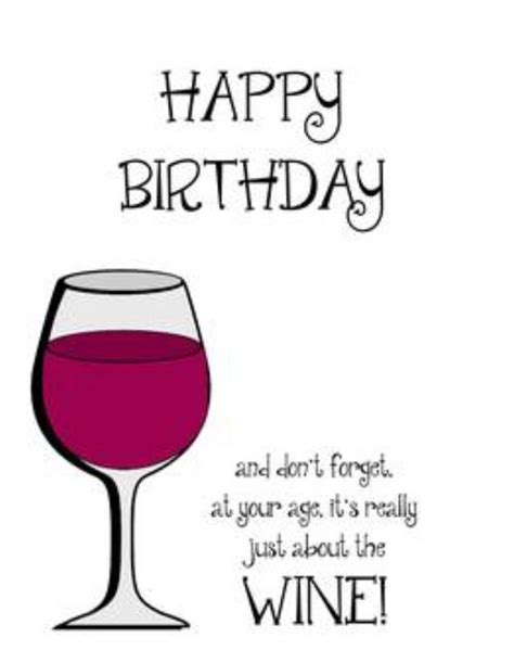 Birthday Quotes : (notitle) | Birthday wine funny, Happy birthday ...