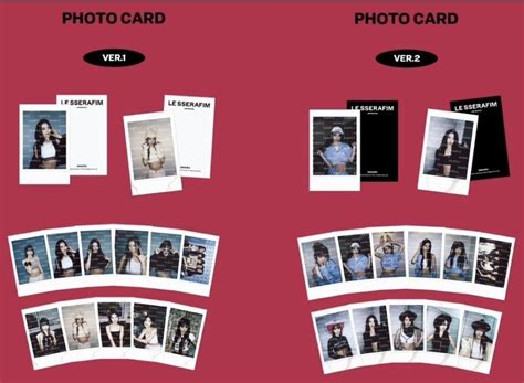 [ WTS ] Le sserafim Merch Pop Up ver 1 2 polaroids lsfm lesserafim ...