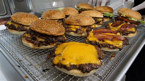 미국식 어니언 더블 치즈버거 / american style onion double cheeseburger - korean ...