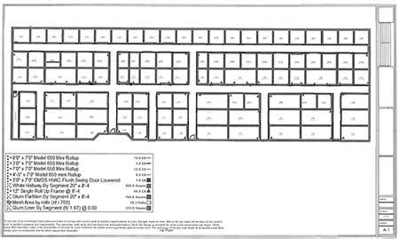 Self-storage facility retrofited in an existing building