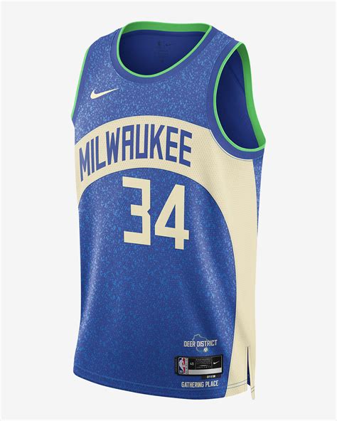 Giannis Antetokounmpo Milwaukee Bucks City Edition 2023/24 Men's Nike ...