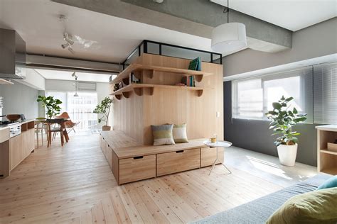 Modular Plywood Partition Makes the Most of a Small Space | Designs ...