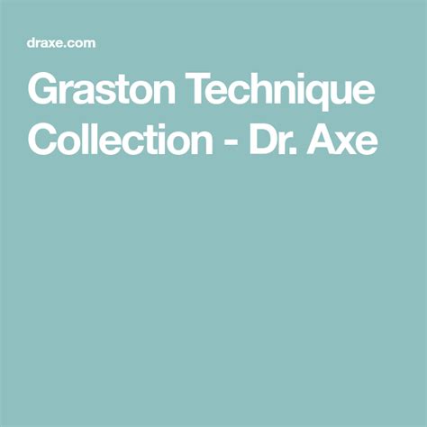 Have You Tried the Graston Technique®? | Techniques, Therapy tools, Dry ...