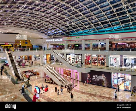 The beautiful interior Dubai festival city mall, an iconic modern ...