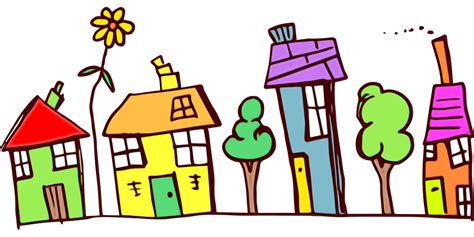 Clip art Portable Network Graphics Neighbourhood Vector graphics House ...