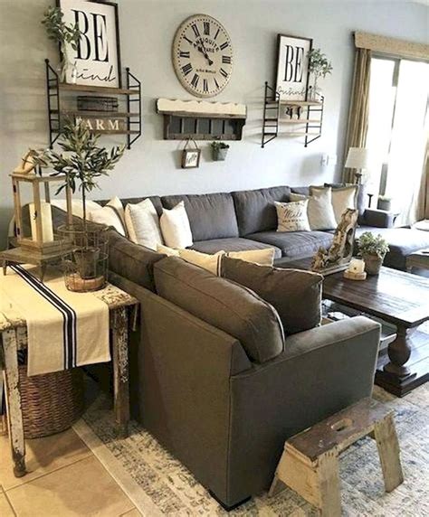 35 Incredible Rustic Farmhouse Living Room Design Ideas - MAGZHOUSE