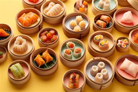 Premium AI Image | Image of dim sum xiao long bao and shumai