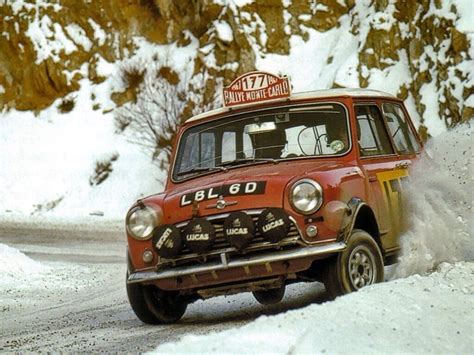 Rauno Aaltonen and Henry Liddon, Monte Carlo Rally winners 1967, Mini ...