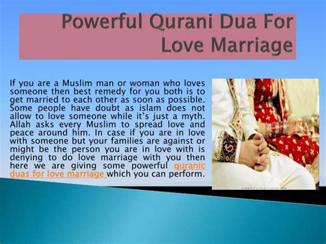 PPT - Qurani Dua for Love Marriage and Love Back in Islam PowerPoint ...