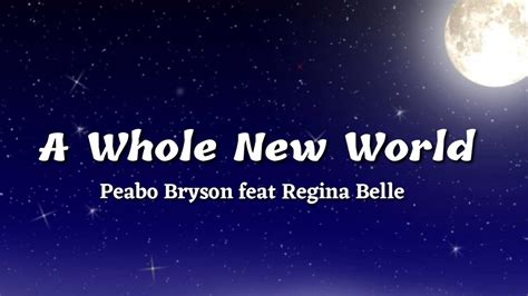 Peabo Bryson feat Regina Belle - A Whole New World (OST Aladdin) - YouTube