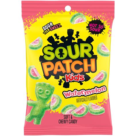 SOUR PATCH KIDS Watermelon Soft & Chewy Candy, 8 oz - Walmart.com