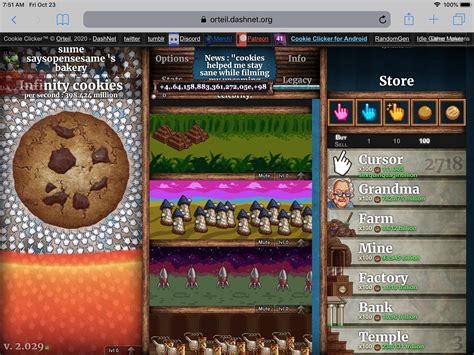 INFINITY COOKIES : r/CookieClicker