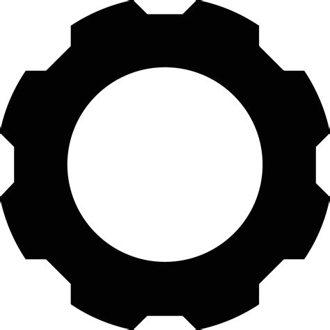 Gear setting symbol icon vector image. Illustration of the industrial ...