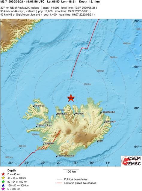 Strong and shallow M6.0 earthquake hits Iceland, ongoing intense ...