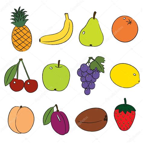 Fruits — Stock Vector © ILonika #6365037