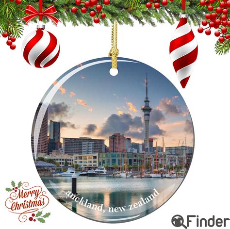 Auckland New Zealand Christmas Ornament Porcelain - Q-Finder Trending ...