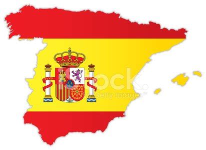 Spain Map With Flag Stock Vector | Royalty-Free | FreeImages