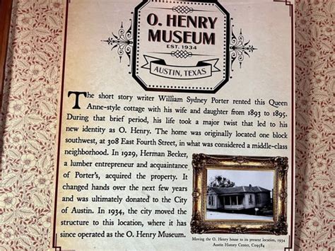 O HENRY MUSEUM - Updated July 2024 - 74 Photos & 17 Reviews - 409 E 5th ...