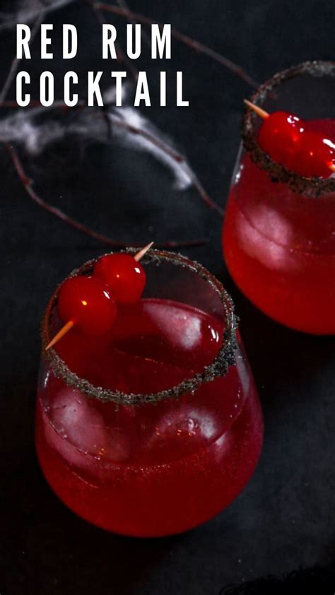 Sparkling Red Cherry Rum | Recipe | Rum cocktail recipes, Red drinks ...