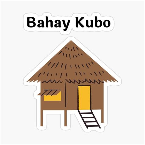 "Bahay kubo" Sticker for Sale by CatheBelan | Bahay kubo, House drawing ...