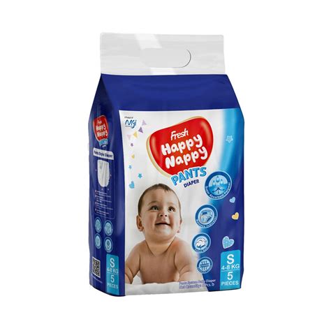 Fresh Happy Nappy Pant Diaper S (4-8 kg) - Online Grocery Shopping and ...