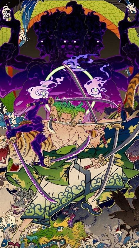 Roronoa Zoro and Ashura. Animes , Papel de parede anime, Personagens de ...