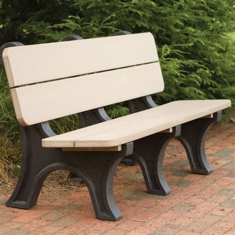 Outdoor Resin Park Bench | Recycled Plastic Park Bench