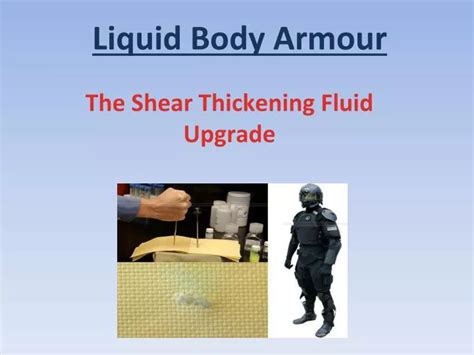 PPT - The Shear Thickening Fluid Upgrade PowerPoint Presentation, free ...