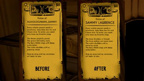 Sammy Audio Log Fix [Bendy And The Ink Machine] [Mods]