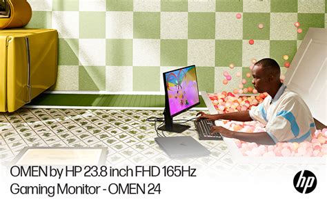 HP OMEN 24 Gaming Monitor, 23.8 Inch, 1920 x 1080 (FHD), IPS, Flat ...