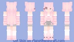 A kawaii soft girl Minecraft Skin