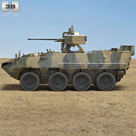 Pandur II 8X8 APC 3D model - Hum3D