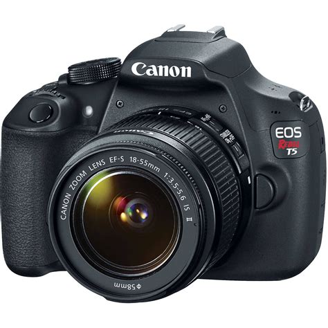 Canon T5 EOS Rebel DSLR Camera with EF-S 18-55mm IS II 9126B003 (AKA ...