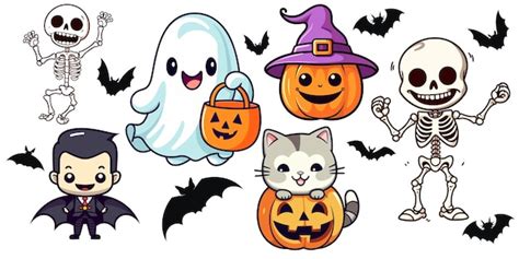 Premium Vector | Cute funny halloween set collection vampire dracula ...