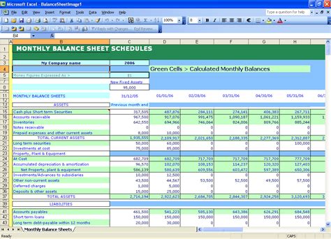 Balance Sheet Template For Small Business Excel ~ Excel Templates